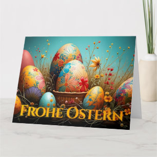 Frühlingszauber mit Ostereiern Karte
