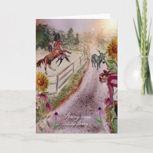 Frühlingszeit auf dem Bauernhof #1 Einladung