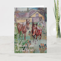 Frühlingszeit auf dem Bauernhof #2 leer innen