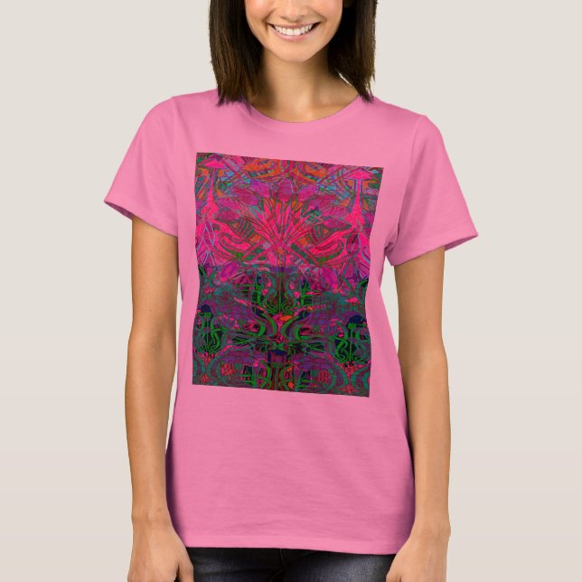 Frühlingszeit-Blumen im orange, heißes T-Shirt (Vorderseite)