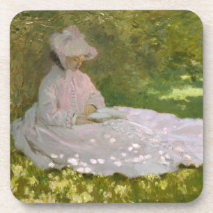 Frühlingszeit, impressionistisches Porträt, Claude Getränkeuntersetzer
