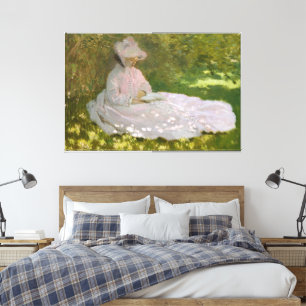 Frühlingszeit, impressionistisches Porträt, Claude Leinwanddruck