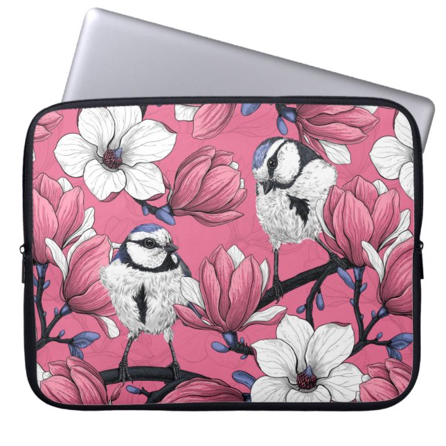 Frühlingszeit in Rosa Laptopschutzhülle (Vorderseite)