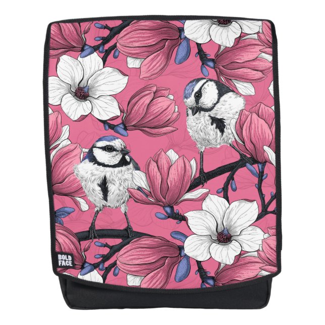 Frühlingszeit in Rosa Rucksack (Vorderseite)
