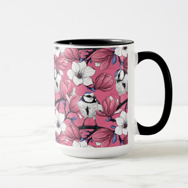 Frühlingszeit in Rosa Tasse (Rechts)
