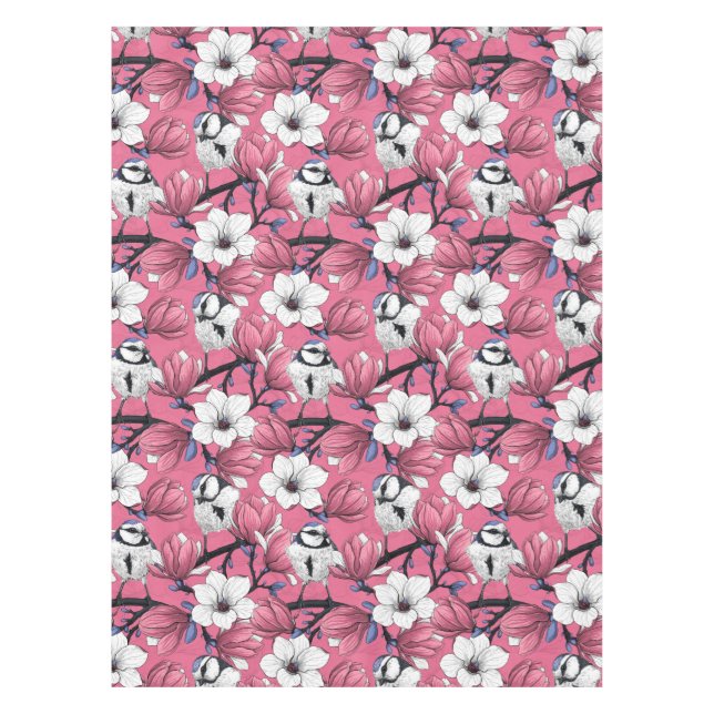 Frühlingszeit in Rosa Tischdecke (Vorderseite)