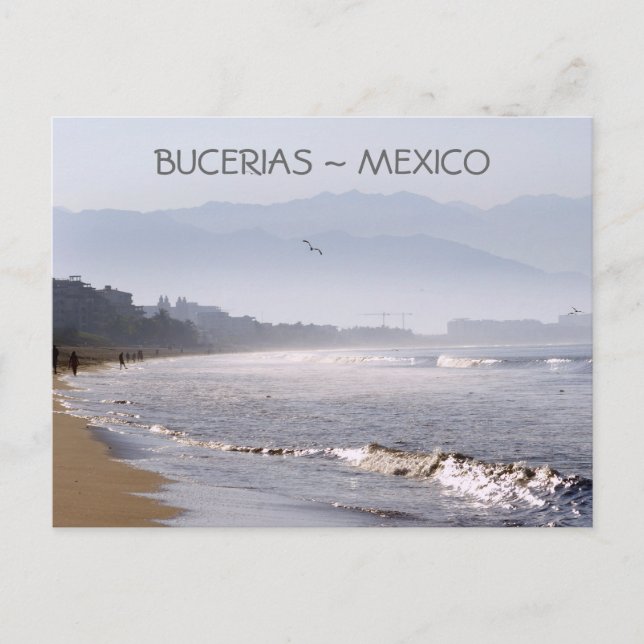 Frühmorgens Bucerias Beach Mexiko Postkarte (Vorderseite)