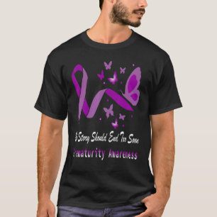 Frühreife Aufklärung Preemie Lila Ribbon Butter T-Shirt