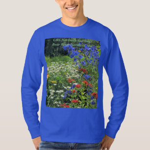 Frühsommerblauer Delphinium-Malteserkreuz T-Shirt