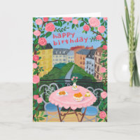 FRÜHSTAG Blume Terrasse Tea Time Paris