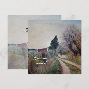 FRÜHSTE FRÜHSTÜCK IN DER TUSKANISCHEN LANDSCHAFT EINLADUNG