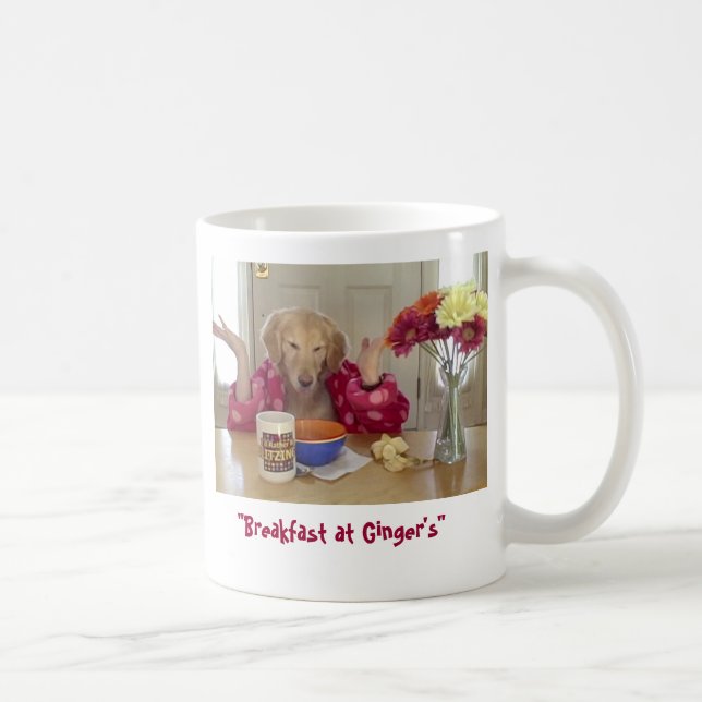 Frühstück an der Tasse des Ingwers (Rechts)