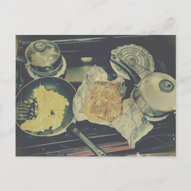Frühstück auf der Postkarte Stove (Vorderseite)