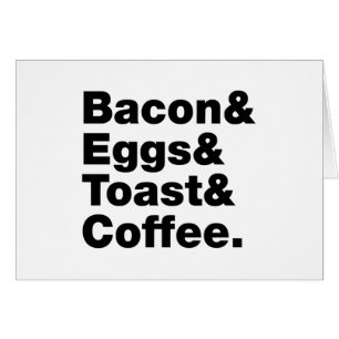 Frühstück (Bacon & Eggs & Toast & Coffee).