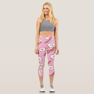 Frühstück Bonanza: Cartoon Freuen Capri Leggings