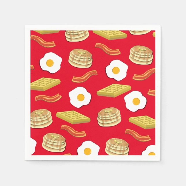 Frühstück Brunch Geburtstagsparty Kinder Niedlich Serviette (Vorderseite)