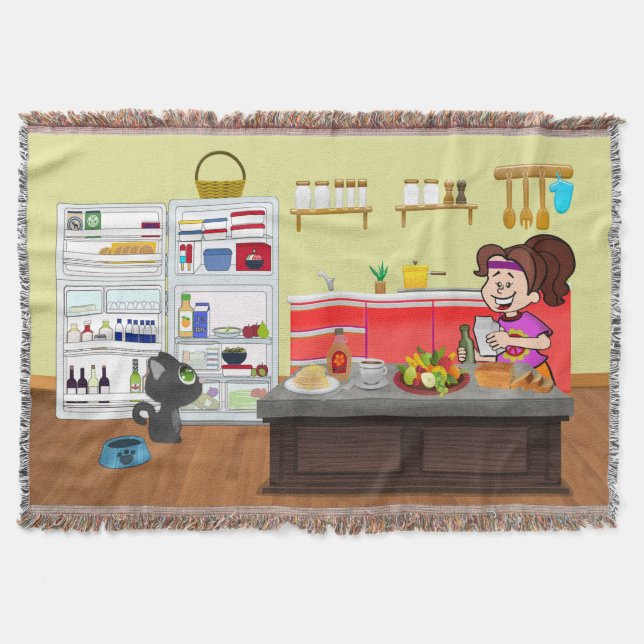 Frühstück Buddies Decke (Vorderseite)