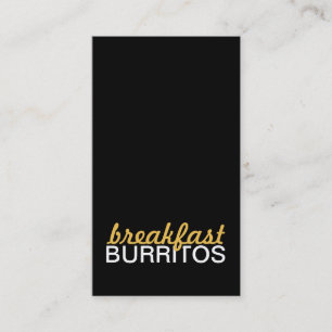 Frühstück Burritos-Lochkarte Treuekarte