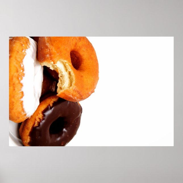 Frühstück Doughnut Poster (Vorne)