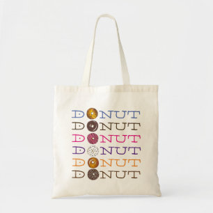 Frühstück Essen Doughnut Donuts Tote Beutel Tragetasche