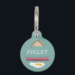 FRÜHSTÜCK HAUSTIERMARKE<br><div class="desc">FRÜHSTÜCK: EIER,  BACON & TOAST - ILLUSTRIERTE PET TAG.</div>