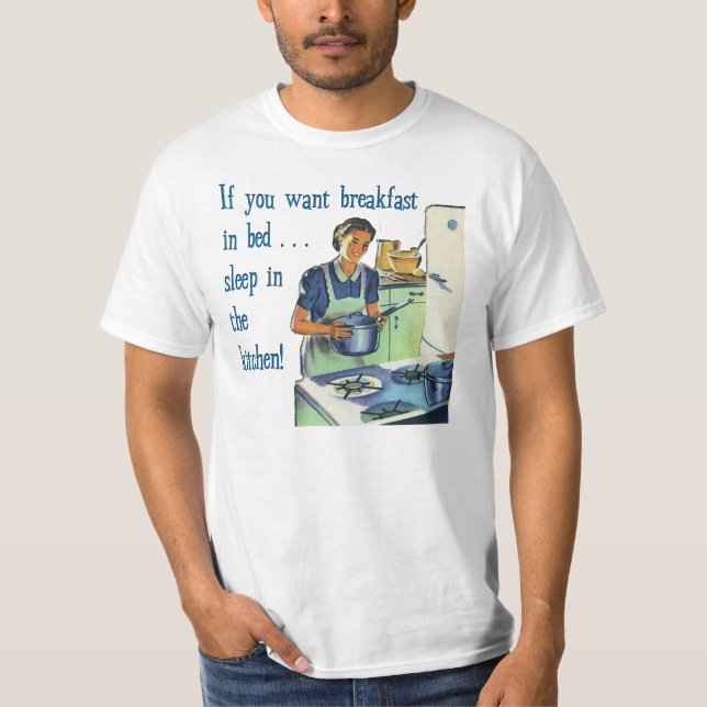 Frühstück im Bett T-Shirt (Vorderseite)
