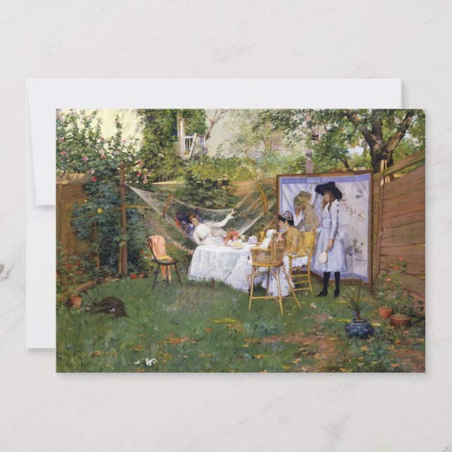 Frühstück im Freien | William Merritt Chase (Vorderseite)