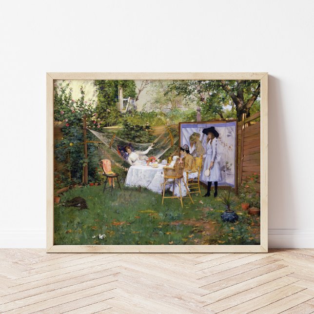 Frühstück im Freien | William Merritt Chase Poster (Von Creator hochgeladen)
