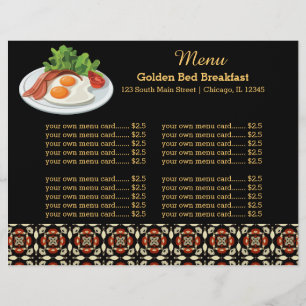 Frühstück im Menü