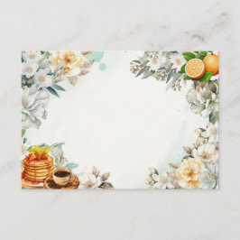 Frühstück in Bed Blank Recipe Karte