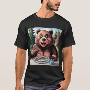 Frühstück in der Natur, Ölmalerei. T-Shirt