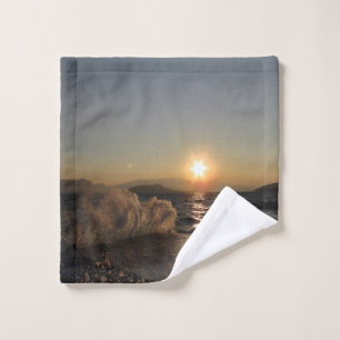 Frühstück in Kroatien schöner Sonnenuntergang Waschlappen