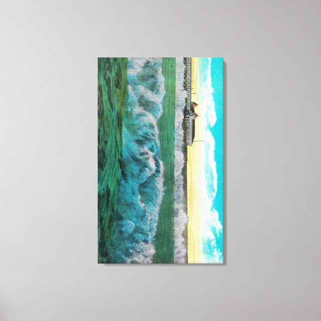 Frühstück in Long Beach, Kalifornien Leinwanddruck (Vorderseite)