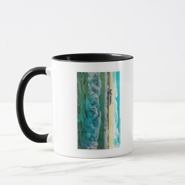 Frühstück in Long Beach, Kalifornien Tasse (Links)