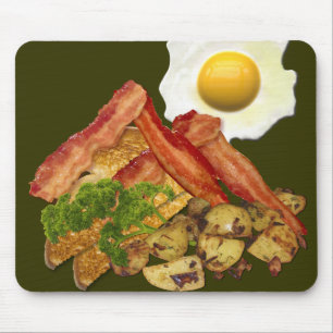 Frühstück Landschaft Speck Eier Mousepad