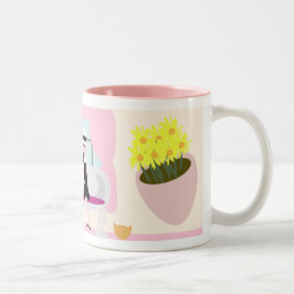 Frühstück mit Stephanie Deluxe Zweifarbige Tasse