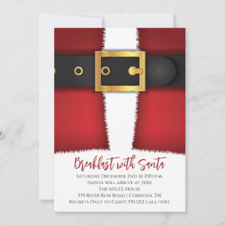 Frühstück mit Weihnachtseinladungen Einladung