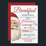 Frühstück mit Weihnachtsfest Einladung<br><div class="desc">Ein stilvolles Frühstück mit Weihnachten und einer Einladung zum Weihnachtsfest. Freuen Sie sich auf ein mildes Santa-Gesicht mit farbenprächtigen rot-grünen Schriftart. Alle Texte können bei Bedarf geändert werden. Ideal für Kinderzimmer ,  Vorschulen und Spendenorganisationen.</div>
