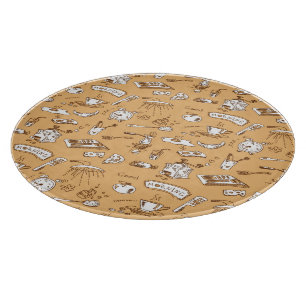 Frühstück Muster 2 Schneidebrett