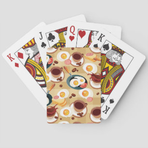 Frühstück Muster 3 Spielkarten