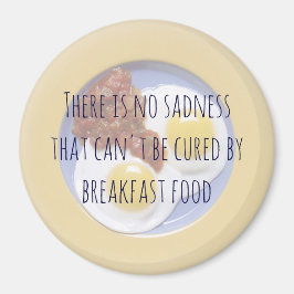 Frühstück Nahrungseier auf Plate Funny Motivierend Magnet