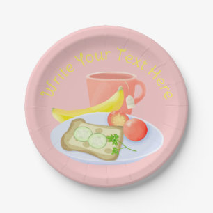 Frühstück Pappteller