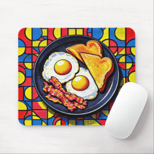 Frühstück Pop Art Mousepad
