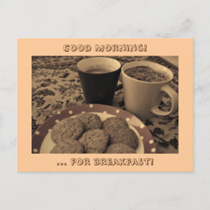 Frühstück Postkarte