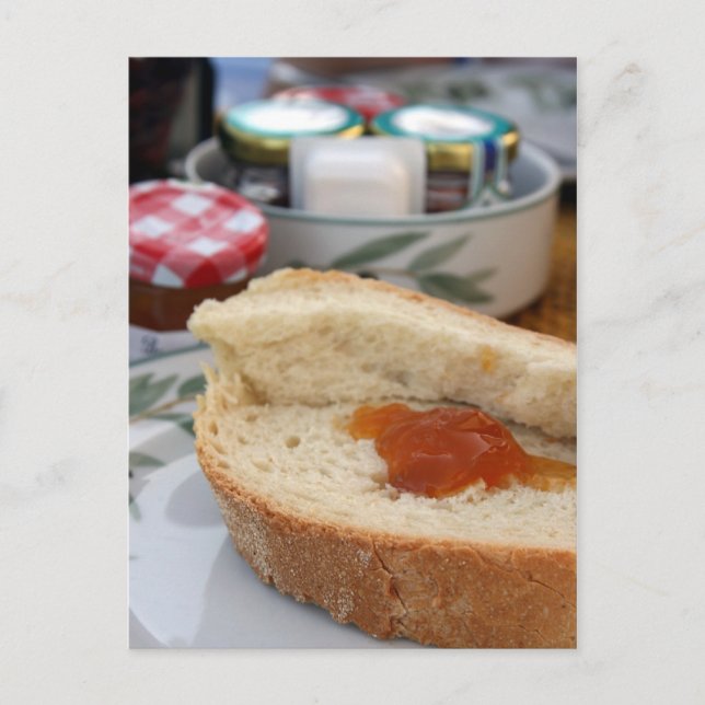 Frühstück Postkarte (Vorderseite)