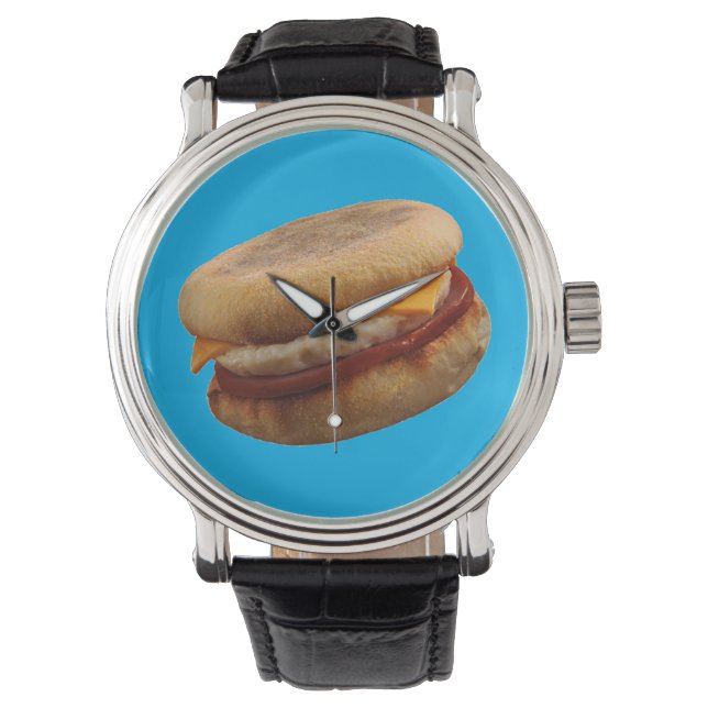 FRÜHSTÜCK SANDWICH (Schinken, Eier & Käsebröckchen Armbanduhr (Vorderseite)