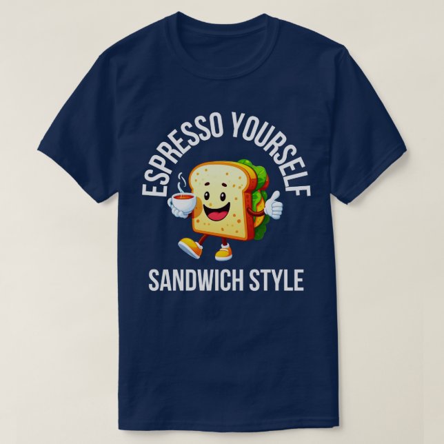 Frühstück Sandwich T-Shirt (Design vorne)