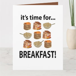 Frühstück seine Zeit für das Frühstück Karte