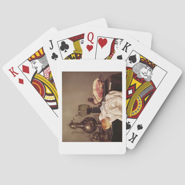 Frühstück Stillleben (Öl auf Tafel) Spielkarten (Rückseite)