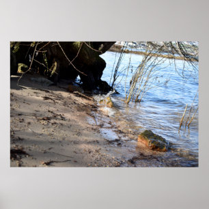 Frühstück, Strandleben Poster